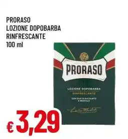 Famila PRORASO LOZIONE DOPOBARBA RINFRESCANTE offerta