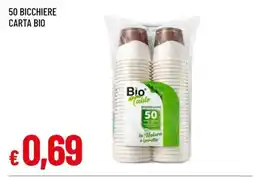 Famila 50 BICCHIERE CARTA BIO offerta
