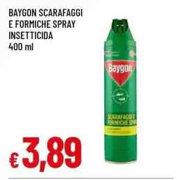 Famila BAYGON SCARAFAGGI E FORMICHE SPRAY INSETTICIDA offerta