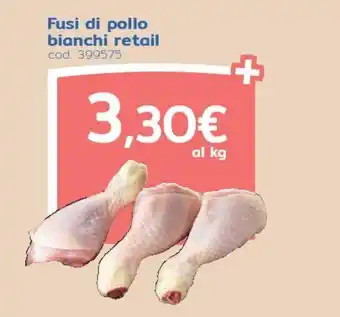 Fusi di pollo bianchi retail