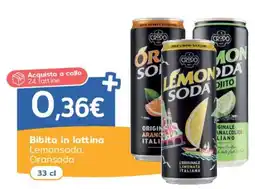 C+C Italmarket Lemonsoda, Oransoda offerta