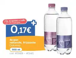 C+C Italmarket Acqua naturale, frizzante Dolomia offerta