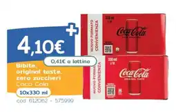 C+C Italmarket Bibite, original taste, zero zuccheri Coca Cola offerta