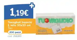 C+C Italmarket Tovaglioli bianchi Tuo offerta