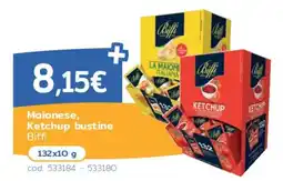 C+C Italmarket Maionese, Ketchup bustine Biffi offerta
