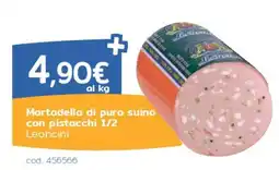 C+C Italmarket Mortadella di puro suino con pistacchi 1/2 Leoncini offerta