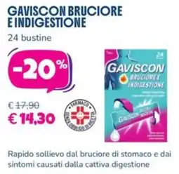 Parafarmacia Più Medical Gaviscon bruciore e indigestione offerta