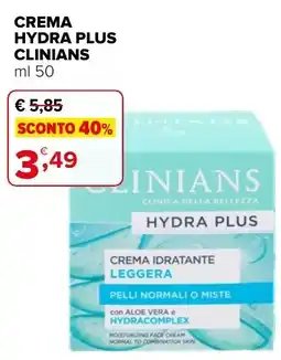 Iperal Crema idratante leggera Clinians offerta