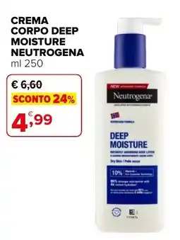 Iperal Crema corpo deep moisture Neutrogena offerta