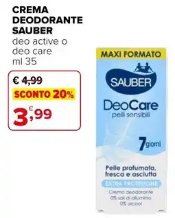 Iperal Crema deodorante Sauber deo care offerta