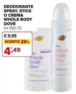 Iperal Deodorante whole body dove offerta
