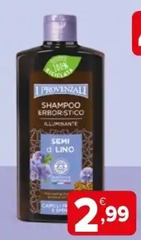 Iperal Provenzali Shampoo Erboristico Illuminante Semi di Lino offerta
