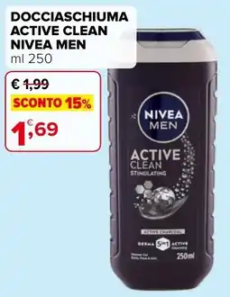Iperal Docciaschiuma Active Clean Nivea Men offerta