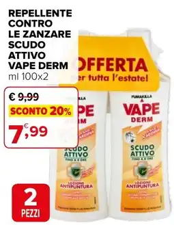 Iperal Repellente contro le zanzare scudo attivo vape derm offerta