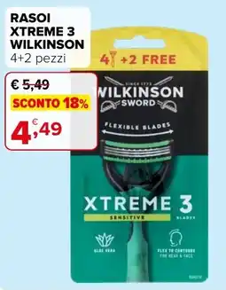 Iperal Rasoi Xtreme 3 Wilkinson offerta