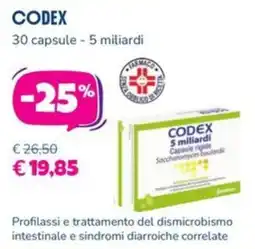 Parafarmacia Più Medical Codex 5 miliardi offerta