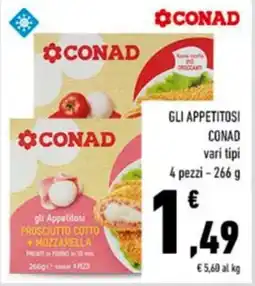 Conad Superstore gli Appetitosi Prosciutto Cotto + Mozzarella offerta