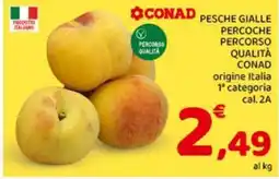 Conad Superstore Pesche gialle percoche offerta