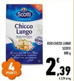 Conad Superstore Riso chicco lungo Scotti offerta