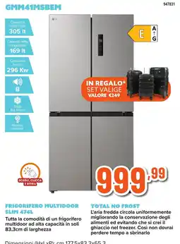 Expert Di Lella Frigorifero multidoor slim 474L offerta