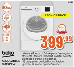 Expert Di Lella Asciugatrice Beko BMT103EW offerta