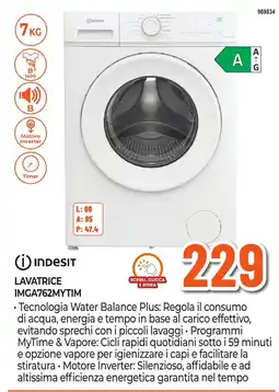 Expert Di Lella Indesit lavatrice imga762mytim offerta
