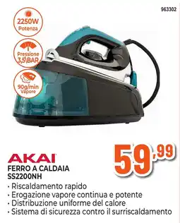 Expert Di Lella Akai ferro a caldaia ss2200nh offerta