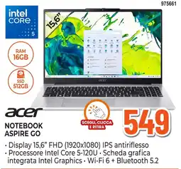 Expert Di Lella Acer Notebook Aspire Go offerta