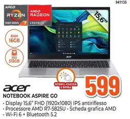 Expert Di Lella Acer Notebook Aspire Go offerta