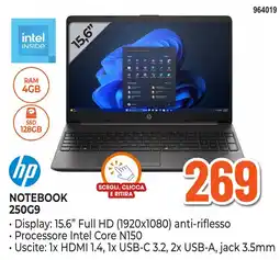 Expert Di Lella hp NOTEBOOK 250G9 offerta