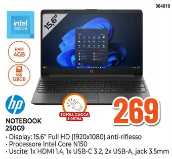 Expert Di Lella hp NOTEBOOK 250G9 offerta
