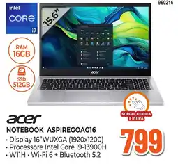 Expert Di Lella Acer Notebook AspireGoAG16 offerta