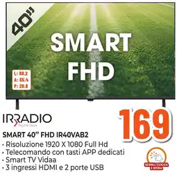 Expert Di Lella Smart TV 40" FHD IRRADIO offerta