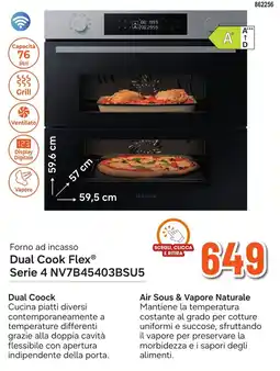 Expert Di Lella Forno ad incasso Dual Cook Flex® Serie 4 offerta