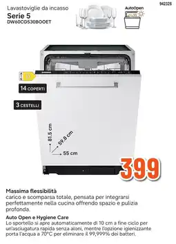 Expert Di Lella Lavastoviglie da incasso Serie 5 Samsung offerta