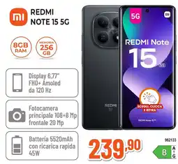 Expert Di Lella Redmi Note 15 5G offerta