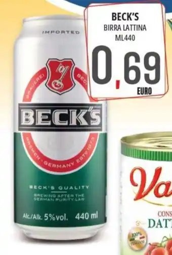 Beck's birra lattina