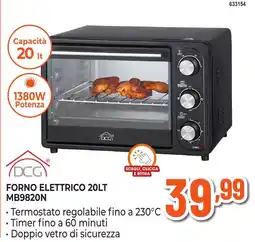 Expert Di Lella Forno elettrico 20lt DCG offerta