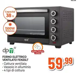 Expert Di Lella Forno elettrico ventilato FEN35LT dpm offerta