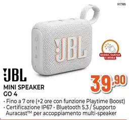 Expert Di Lella JBL Mini Speaker GO 4 offerta