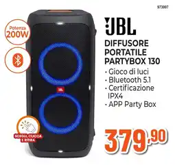 Expert Di Lella JBL Diffusore Portatile Partybox 130 offerta