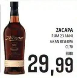 Jolly Market Zacapa rum 23 anni gran riserva offerta