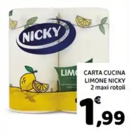 Conad City Carta cucina limone Nicky offerta