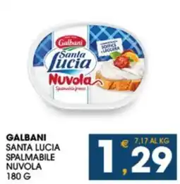 SeBón Supermercati Galbani Santa Lucia Spalmabile Nuvola offerta