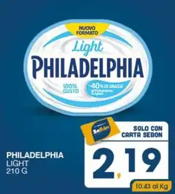 SeBón Supermercati Philadelphia Light offerta