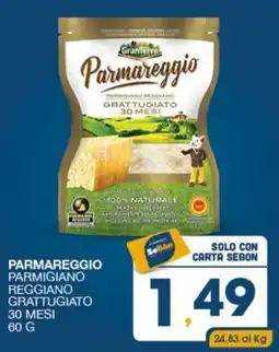 SeBón Supermercati Parmareggio Parmigiano Reggiano Grattugiato offerta