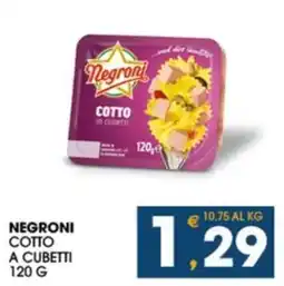 SeBón Supermercati Negroni cotto a cubetti offerta