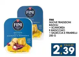 SeBón Supermercati Fini nuove tradizioni ravioli scamorza e radicchio offerta