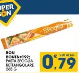 SeBón Supermercati Bon pasta sfoglia rettangolare offerta