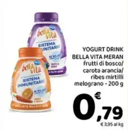 Conad City Yogurt drink Bella Vita Meran offerta